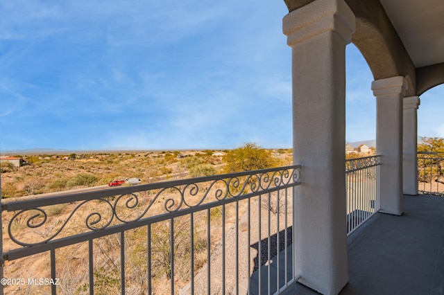 view of balcony