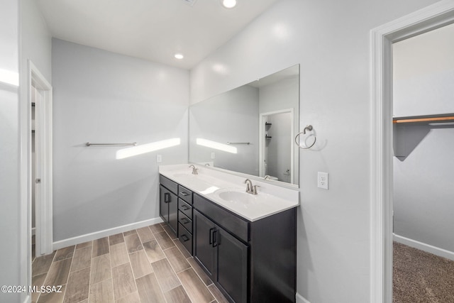 bathroom featuring vanity