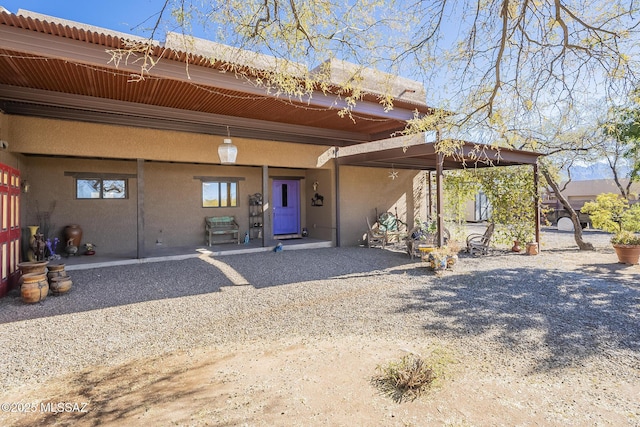 view of rear view of property