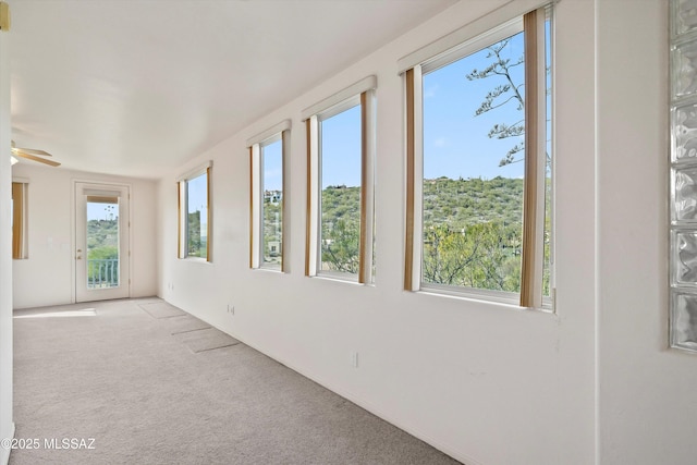 unfurnished sunroom with a healthy amount of sunlight