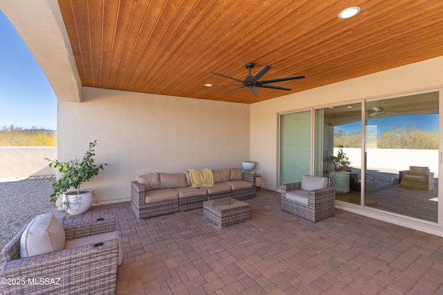 view of patio / terrace with outdoor lounge area