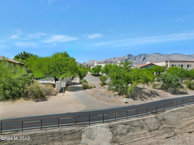 view of street featuring a mountain view