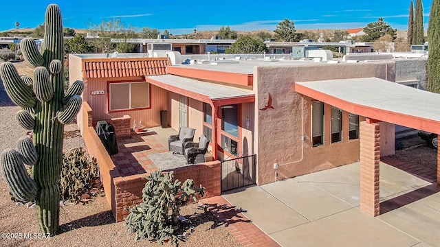 exterior space with a patio