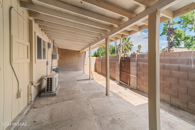 view of patio / terrace featuring ac unit