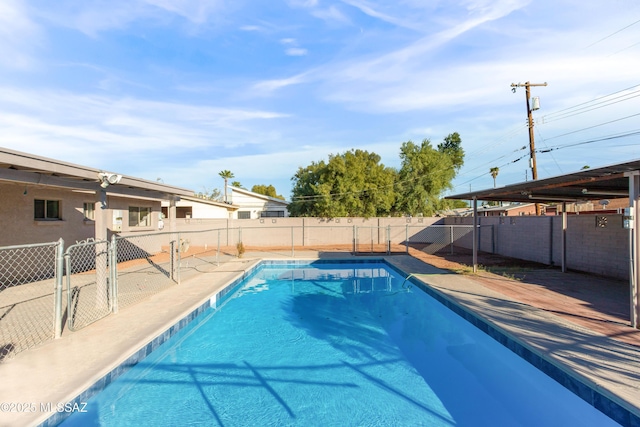 view of pool