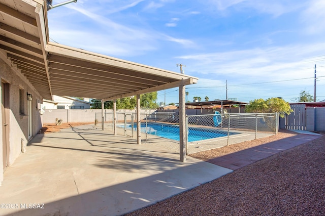 view of pool with a patio