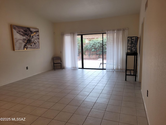 view of tiled empty room