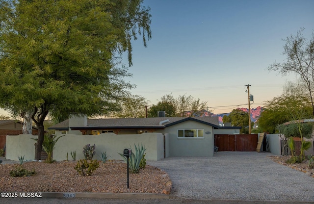 view of ranch-style house