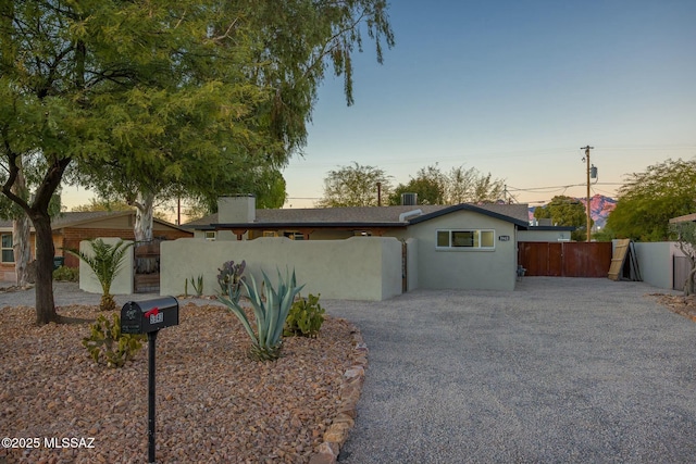 view of ranch-style home