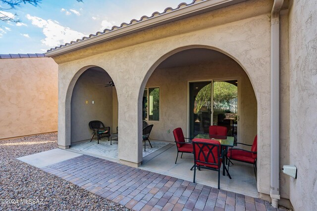 view of home's exterior featuring a patio