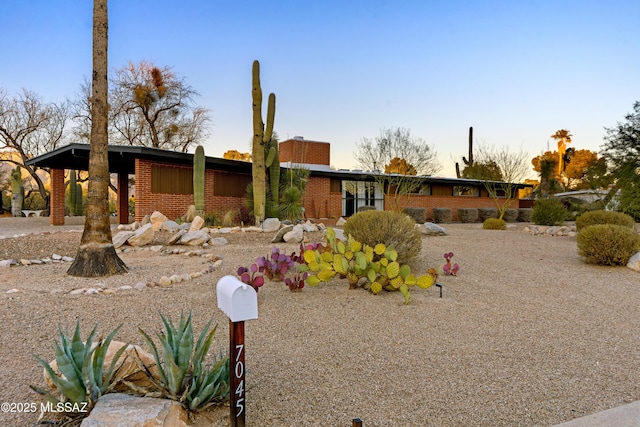 view of ranch-style home