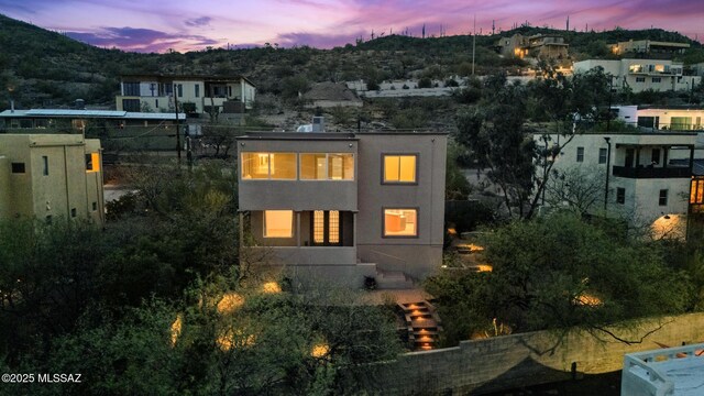 exterior space with a mountain view