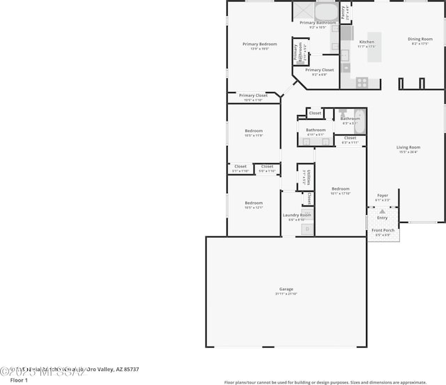 11215 N Via Rancho Naranjo, Oro Valley, AZ 85737 - plan