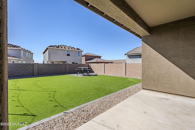 view of yard featuring a patio