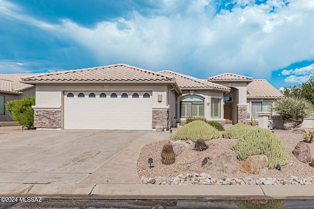 view of front of home featuring a garage