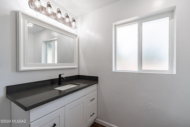 bathroom with vanity