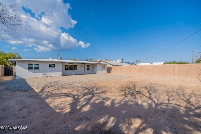 view of back of property