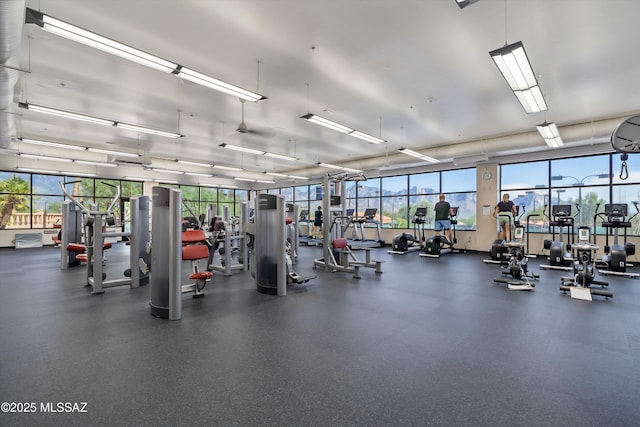 view of exercise room