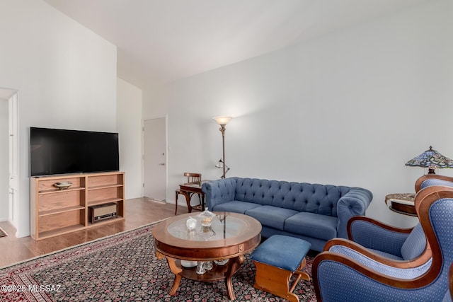 living room featuring hardwood / wood-style floors