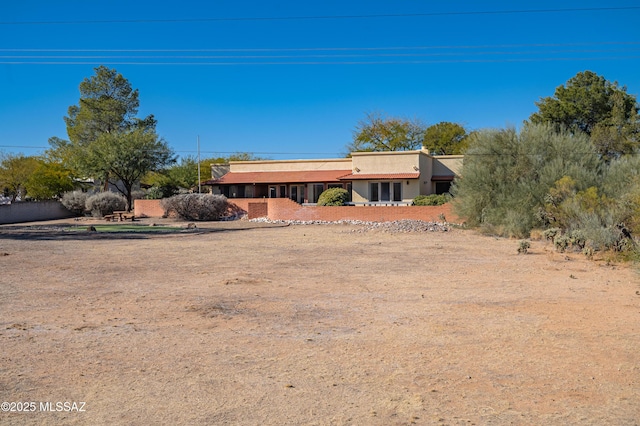 view of front of home