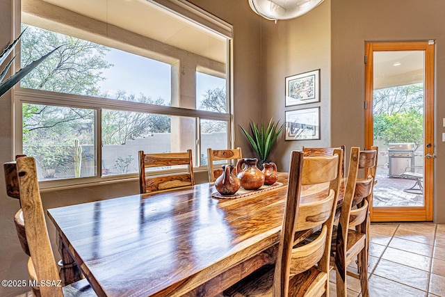 view of dining area