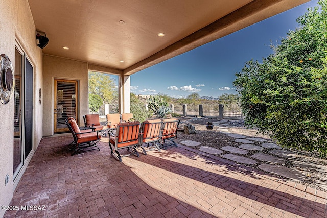 view of patio / terrace with outdoor lounge area