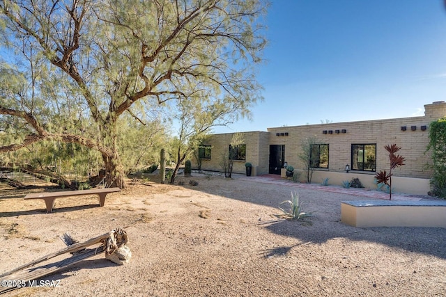 view of rear view of property