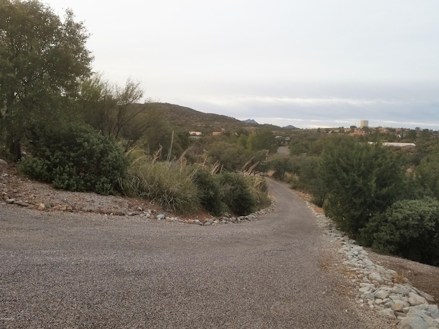 view of street featuring a mountain view