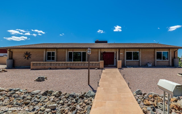 view of ranch-style home