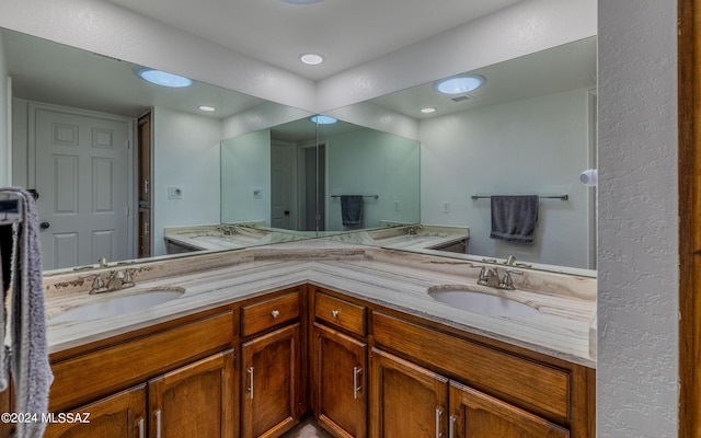 bathroom featuring vanity