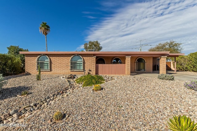 view of ranch-style house