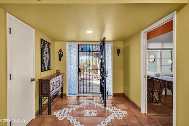 view of tiled entryway