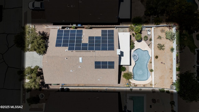 10187 E Watson Dr, Tucson, AZ 85730 - aerial view of property and surrounding area featuring a pool area