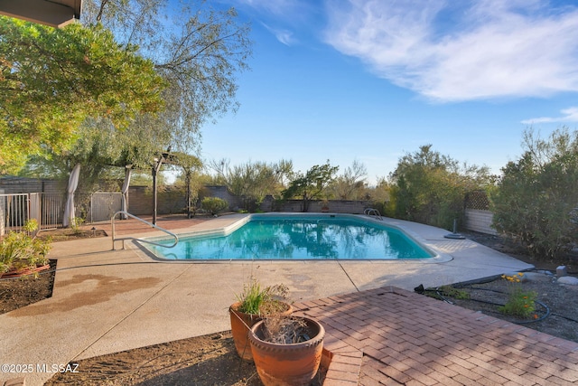 view of pool with a patio area