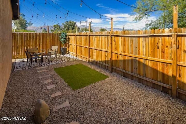 view of yard with a patio