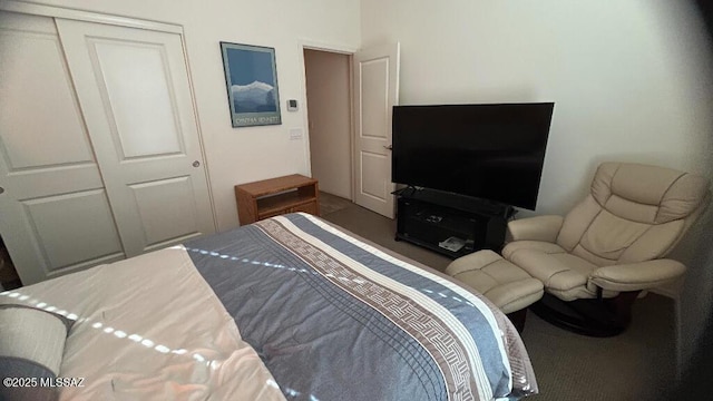 bedroom featuring a closet