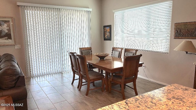 view of dining area