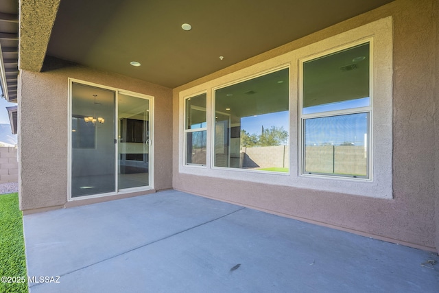 view of patio / terrace with visible vents