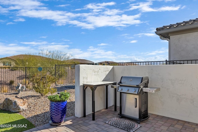 view of patio / terrace with grilling area