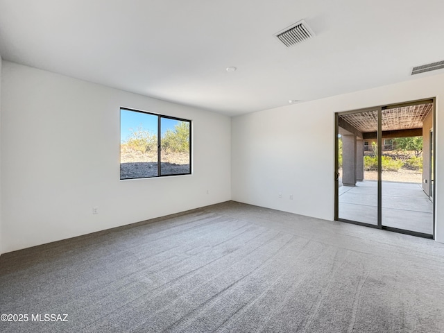 view of carpeted empty room