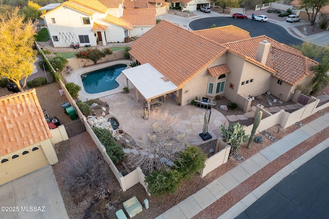 birds eye view of property