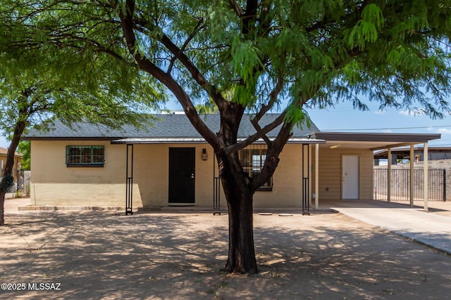 858 W Calle Evelina, Tucson, AZ 85706 - view of front of property with a carport