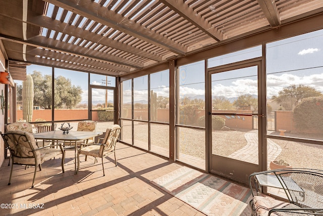 view of sunroom / solarium