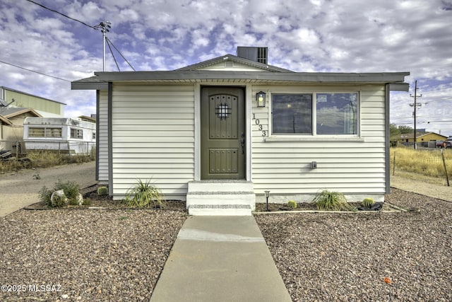 view of bungalow-style home