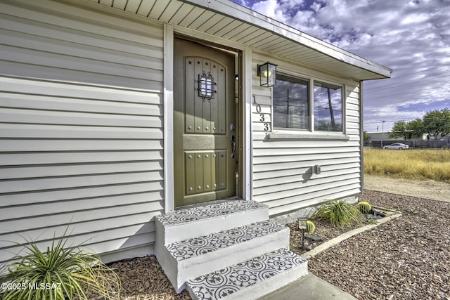 view of property entrance