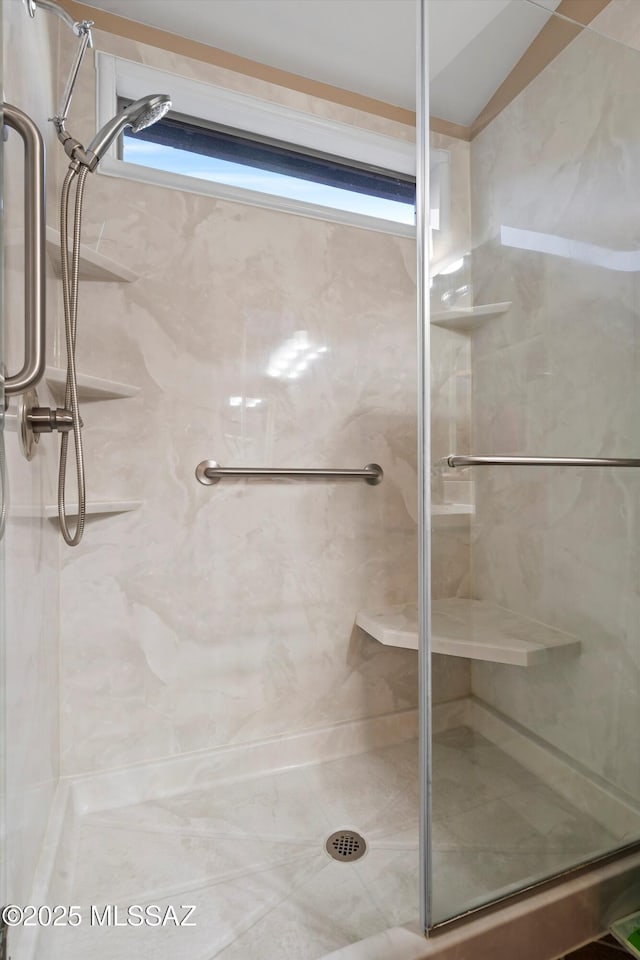 bathroom with walk in shower