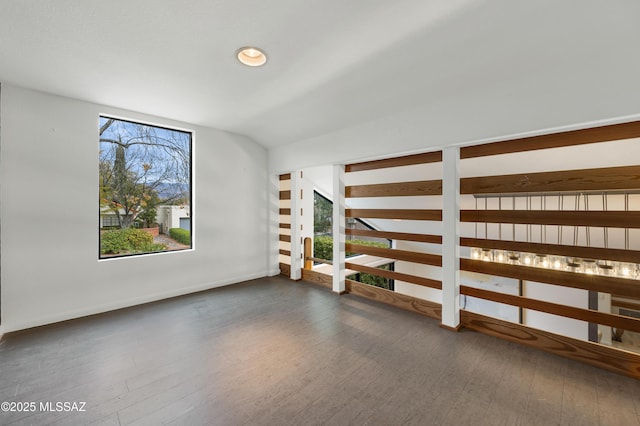 interior space featuring a wealth of natural light and dark wood-type flooring