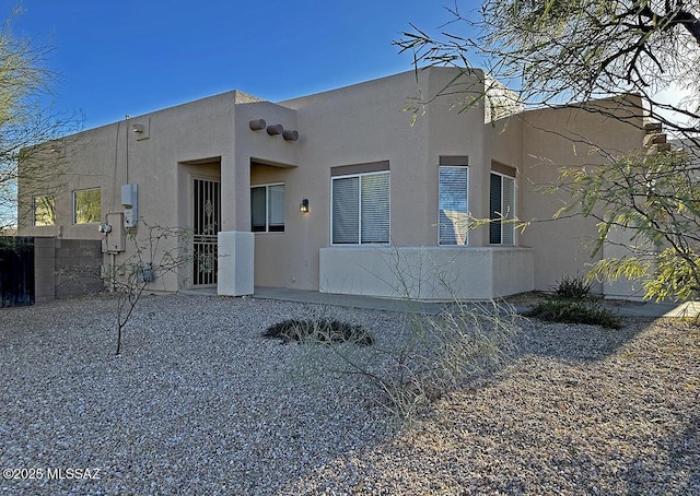 view of rear view of property