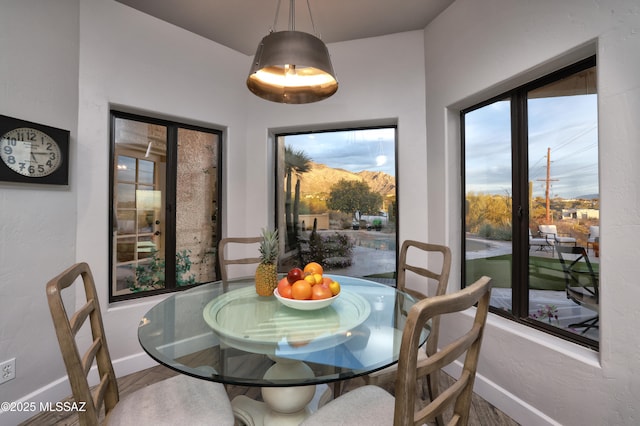 view of dining room