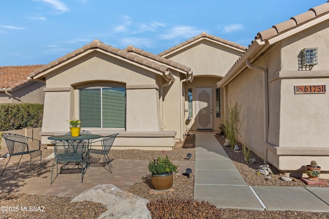 exterior space featuring a patio